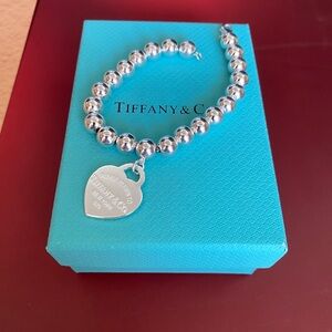 Tiffany Silver Heart Tag Bracelet